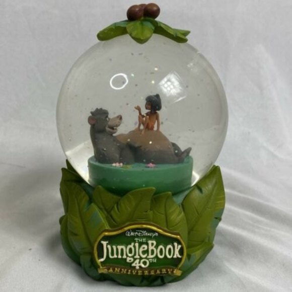 Disney Store The Jungle Book 40th Anniversary Snow Globe Mowgli Baloo Figurine - Picture 4 of 12